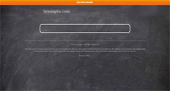 Desktop Screenshot of letremplin.com